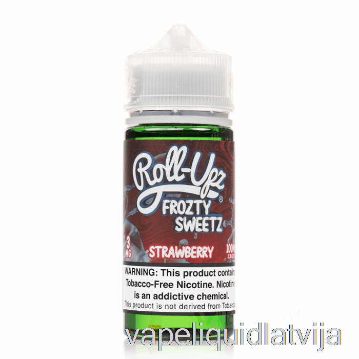 Zemeņu Ledus - Sulas Roll-upz - 100ml 3mg Vape šķidrums